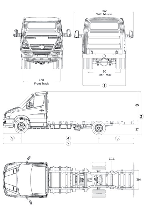 Technical Data - W4 CC Cab Chassis - Pritchard EV