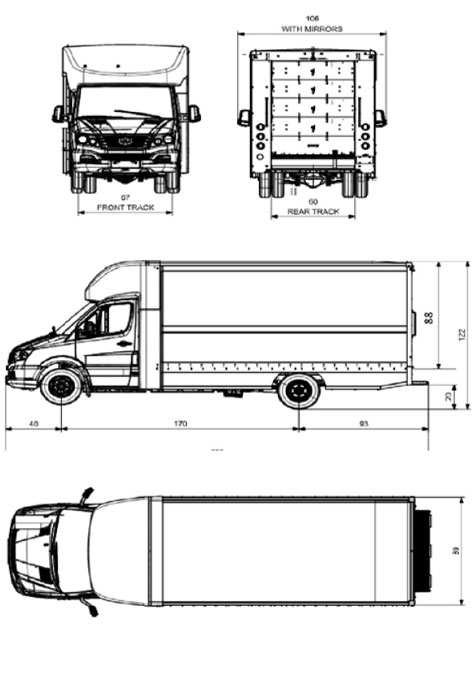 Technical Data - W750 Step Van - Pritchard EV